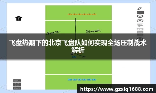 飞盘热潮下的北京飞盘队如何实现全场压制战术解析