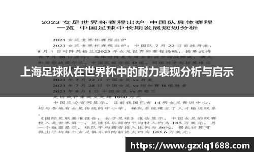 上海足球队在世界杯中的耐力表现分析与启示