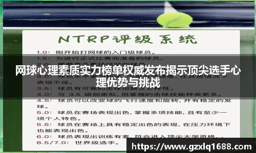 网球心理素质实力榜单权威发布揭示顶尖选手心理优势与挑战